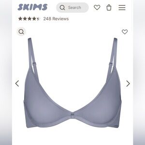 Skims weightless scoop bra in slate